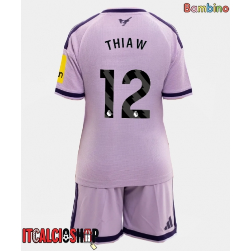 Newcastle United Malick Thiaw #12 Terza Maglia Bambino 2026-27 Manica Corta (+ Pantaloni corti)